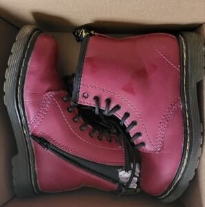 Dr. Martens Cherry Red Leather Boots
